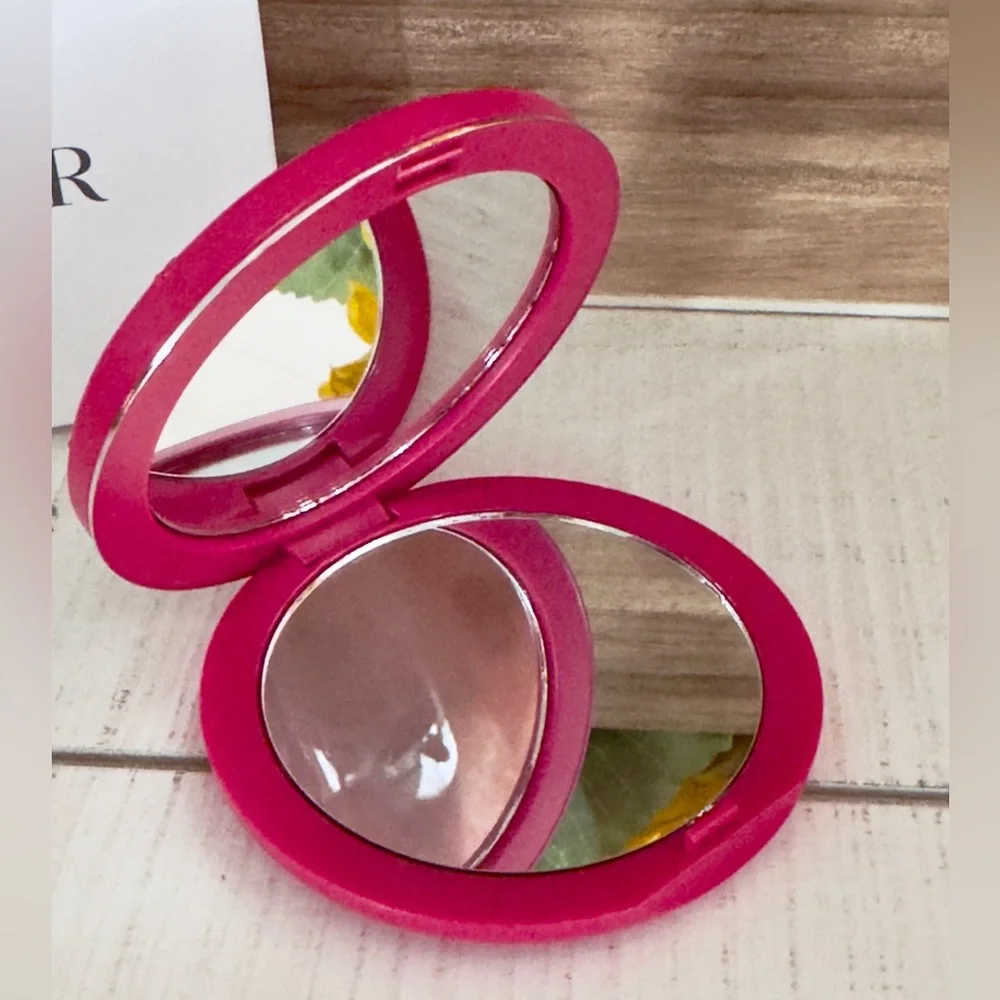 Pink Dior Beauty Quilted Heart Compact Makeup Mirror